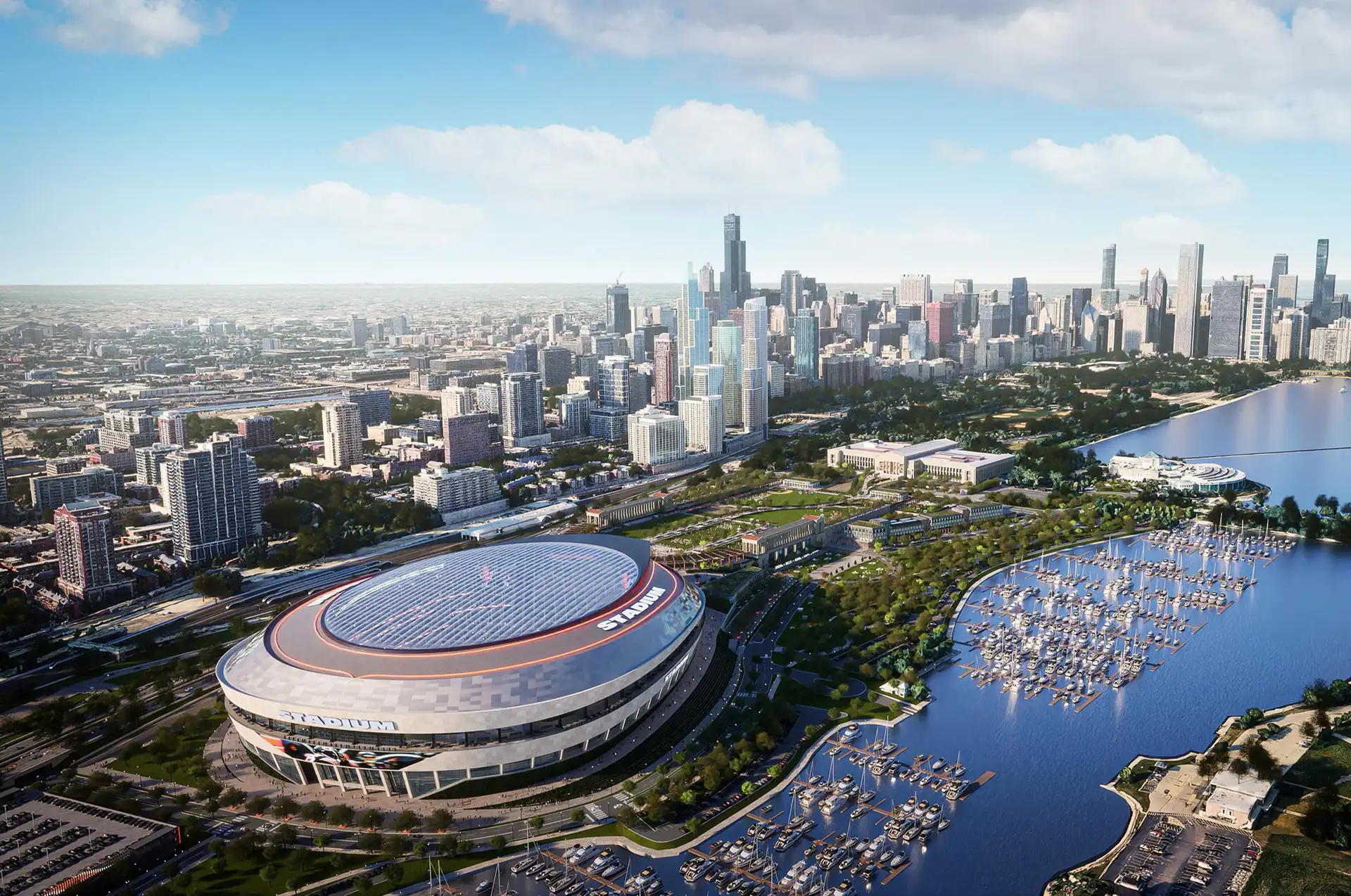 Для Чикаго Берс збудують новий стадіон зі скляним куполом